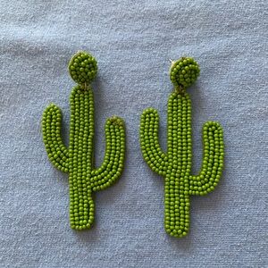 cactus earrings